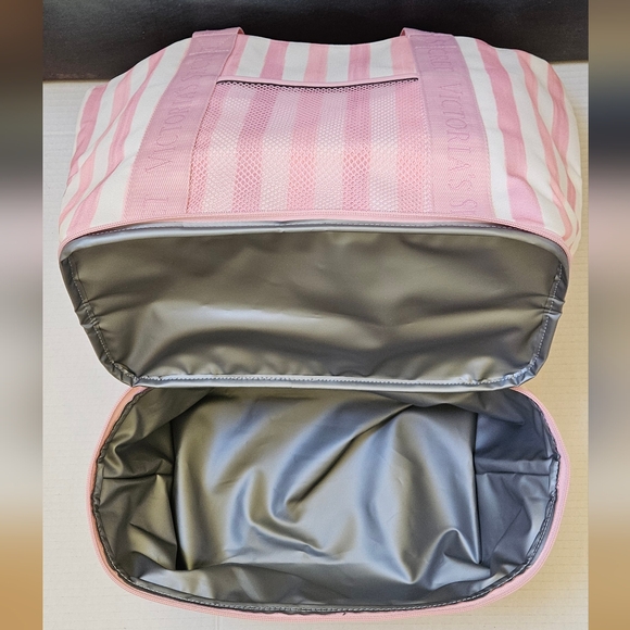Victoria's Secret Pink Striped Tote Bag NWT - Picture 5 of 14